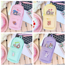 Load image into Gallery viewer, Large Capacity Schoolbag Pencil Case Pencil Bag Multi-function Canvas Pen Bag Cute Super Cute Pencil Box Pen Pencil
