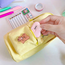 Load image into Gallery viewer, Large Capacity Schoolbag Pencil Case Pencil Bag Multi-function Canvas Pen Bag Cute Super Cute Pencil Box Pen Pencil
