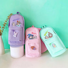 Load image into Gallery viewer, Large Capacity Schoolbag Pencil Case Pencil Bag Multi-function Canvas Pen Bag Cute Super Cute Pencil Box Pen Pencil
