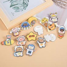 Load image into Gallery viewer, Cartoon Acrylic Astronaut Brooch Girl Accessories Clothes Bag Pendant Badge Pin Clothes Bags Decoration Accessory Gift
