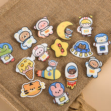 Load image into Gallery viewer, Cartoon Acrylic Astronaut Brooch Girl Accessories Clothes Bag Pendant Badge Pin Clothes Bags Decoration Accessory Gift
