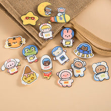 Load image into Gallery viewer, Cartoon Acrylic Astronaut Brooch Girl Accessories Clothes Bag Pendant Badge Pin Clothes Bags Decoration Accessory Gift
