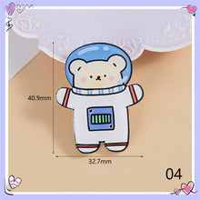 Load image into Gallery viewer, Cartoon Acrylic Astronaut Brooch Girl Accessories Clothes Bag Pendant Badge Pin Clothes Bags Decoration Accessory Gift
