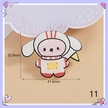 Load image into Gallery viewer, Cartoon Acrylic Astronaut Brooch Girl Accessories Clothes Bag Pendant Badge Pin Clothes Bags Decoration Accessory Gift
