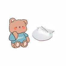 Load image into Gallery viewer, Cartoon Acrylic Bear Brooch Girl Accessories Clothes Bag Pendant Badge Pin Clothes Bags Decoration Accessory Gift
