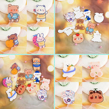 Load image into Gallery viewer, Cartoon Acrylic Bear Brooch Girl Accessories Clothes Bag Pendant Badge Pin Clothes Bags Decoration Accessory Gift
