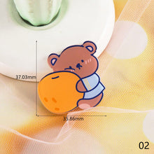 Load image into Gallery viewer, Cartoon Acrylic Bear Brooch Girl Accessories Clothes Bag Pendant Badge Pin Clothes Bags Decoration Accessory Gift
