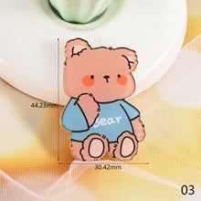 Load image into Gallery viewer, Cartoon Acrylic Bear Brooch Girl Accessories Clothes Bag Pendant Badge Pin Clothes Bags Decoration Accessory Gift

