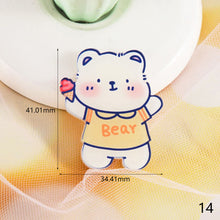Load image into Gallery viewer, Cartoon Acrylic Bear Brooch Girl Accessories Clothes Bag Pendant Badge Pin Clothes Bags Decoration Accessory Gift
