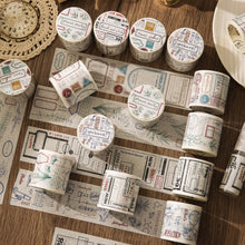 Load image into Gallery viewer, Retro Pattern Washi Tape Masking Tapes DIY Handmade Decorative Stickers For Journal Scrapbooking Office Supplies
