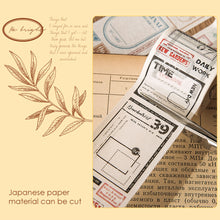 Load image into Gallery viewer, Retro Pattern Washi Tape Masking Tapes DIY Handmade Decorative Stickers For Journal Scrapbooking Office Supplies
