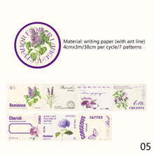 Load image into Gallery viewer, Plant Pattern Washi Tape Masking Tapes DIY Handmade Decorative Stickers For Journal Scrapbooking Office Supplies
