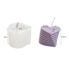 Load image into Gallery viewer, Rotating Stacking Heart Candle Molds Candle Silicone Mold 3D Handmade Craft Aromatherapy Candle Soy Wax Mould Making Supplies
