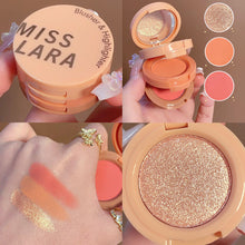 Load image into Gallery viewer, 3 Colors Highlight Rouge Blusher Makeup Palette Blush Contour Palette Pearlescent Face Glitter Pigment Face Powder Cosmetics
