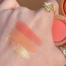 Load image into Gallery viewer, 3 Colors Highlight Rouge Blusher Makeup Palette Blush Contour Palette Pearlescent Face Glitter Pigment Face Powder Cosmetics
