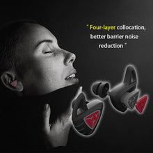 Load image into Gallery viewer, Soft Silicone Black Sleep Soundproof Noise Reduction Ruido Ear Plugs Protection Anti-Snoring Memory Foam Sleeping Gaming Earbuds

