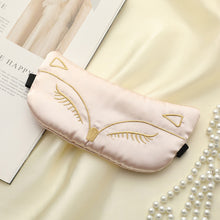 Load image into Gallery viewer, Simulation Silk Sleeping Mask Eye Bandage Night Mask Imitation Silk Eyes Cover Smooth for Women Men Fox Travel Relax Eyemask
