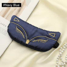 Load image into Gallery viewer, Simulation Silk Sleeping Mask Eye Bandage Night Mask Imitation Silk Eyes Cover Smooth for Women Men Fox Travel Relax Eyemask
