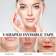 Load image into Gallery viewer, 60pcs V-shaped Invisible Face Tape Neck Eye Double Chin Lift V Shape Refill Tapes Thin Makeup Facelifting Patch Lift Face Sticker
