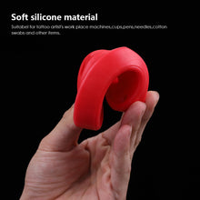 Load image into Gallery viewer, Oval Silicone Tattoo Ink Cups Pen Needles Holder Stand for Tattoo Needle Permanent Makeup Machine Pigment Ink Holder Tattoo Accessories

