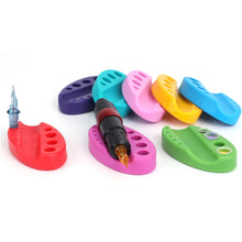 Load image into Gallery viewer, Oval Silicone Tattoo Ink Cups Pen Needles Holder Stand for Tattoo Needle Permanent Makeup Machine Pigment Ink Holder Tattoo Accessories
