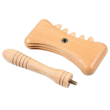 Load image into Gallery viewer, Wooden Lymphatic Drainage Beech Massager Body Sculpting Lazy Scraping Board Gua Sha Scraping Board Muscle Pain Relief
