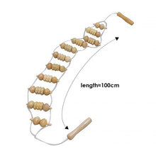 Load image into Gallery viewer, Multi-roller Pull-back Massager Wooden Relaxing Muscle Massager Portable Relieve Muscle Pain Neck Leg Back Pain Relief Tools
