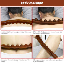 Load image into Gallery viewer, Massager for Body Natural Carbonized Wood Scraping Massage Stick Back Massager SPA Therapy Tool Point Beech Scraping Stick
