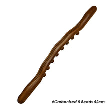 Load image into Gallery viewer, Massager for Body Natural Carbonized Wood Scraping Massage Stick Back Massager SPA Therapy Tool Point Beech Scraping Stick
