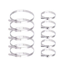 Load image into Gallery viewer, 10Pcs Adjustable Stainless Steel AXLE CV Joint Boot Crimp Clamp Kit 25- 42mm 70- 120mm
