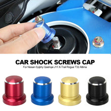 Load image into Gallery viewer, Car Shock Absorber Screws Cap Aluminum Alloy Cover Trim Waterproof For Nissan Sylphy Qashqai J11 X-Trail Rogue T32 Altima

