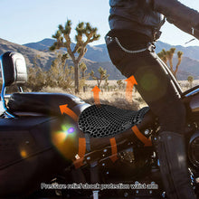 Load image into Gallery viewer, 2Pcs/Set Motorcycle Seat Cushion Air Mesh Fabric Comfort Honeycomb Autobike Shock Absorbing Decompression Cover Pressure Relief Cushion
