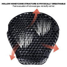 Load image into Gallery viewer, 2Pcs/Set Motorcycle Seat Cushion Air Mesh Fabric Comfort Honeycomb Autobike Shock Absorbing Decompression Cover Pressure Relief Cushion
