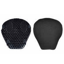 Load image into Gallery viewer, 2Pcs/Set Motorcycle Seat Cushion Air Mesh Fabric Comfort Honeycomb Autobike Shock Absorbing Decompression Cover Pressure Relief Cushion
