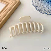Load image into Gallery viewer, White Simple Acrylic Hair Clip Temperament Shark Clip Headgear Hairpin Fashion All-match Hair Accessories
