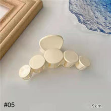 Load image into Gallery viewer, White Simple Acrylic Hair Clip Temperament Shark Clip Headgear Hairpin Fashion All-match Hair Accessories
