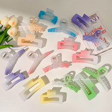 Load image into Gallery viewer, Candy Gradient Hair Clip Large Frosted Hairpin Shark Clip Headgear Colorful Hairpin Simple Fashion Hair Accessories
