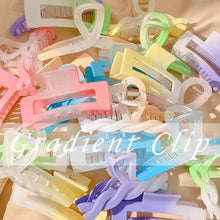 Load image into Gallery viewer, Candy Gradient Hair Clip Large Frosted Hairpin Shark Clip Headgear Colorful Hairpin Simple Fashion Hair Accessories
