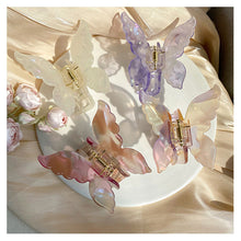 Load image into Gallery viewer, Vintage Butterfly Hair Clip Acetate Plate Hair Clip Hairpin Simple All-match Hair Accessories for Women
