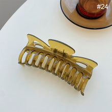 Load image into Gallery viewer, Acetate Plate Hair Clip Shark Clip Hairpin Simple Temperament Hair Clip All-match Hair Accessories
