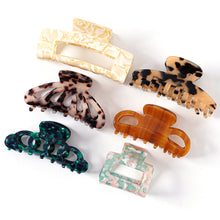 Load image into Gallery viewer, Acetate Plate Hair Clip Hairpin Simple Temperament Hollow Hair Clip All-match Hair Accessories for Women
