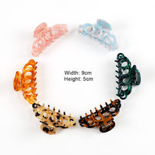Load image into Gallery viewer, Acetate Plate Hair Clip Hairpin Simple Temperament Hollow Hair Clip All-match Hair Accessories for Women
