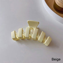Load image into Gallery viewer, Frosted Cream Hair Clip Cute Wavy All-match Grab Clip Hairpin Simple Fashion Simple Hair Accessories for Women
