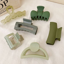 Load image into Gallery viewer, Mustard Green Hair Clip Mori Temperament Hair Clip Acrylic Plate Hair Hairpin Simple Hair Accessories
