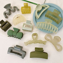 Load image into Gallery viewer, Mustard Green Hair Clip Mori Temperament Hair Clip Acrylic Plate Hair Hairpin Simple Hair Accessories
