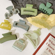 Load image into Gallery viewer, Mustard Green Hair Clip Mori Temperament Hair Clip Acrylic Plate Hair Hairpin Simple Hair Accessories
