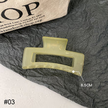 Load image into Gallery viewer, Mustard Green Hair Clip Mori Temperament Hair Clip Acrylic Plate Hair Hairpin Simple Hair Accessories
