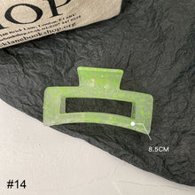 Load image into Gallery viewer, Mustard Green Hair Clip Mori Temperament Hair Clip Acrylic Plate Hair Hairpin Simple Hair Accessories
