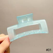 Load image into Gallery viewer, Candy Color Plate Hair Grab Clip Acrylic Hairpin Fashion Temperament Headdress Hair Clip Hair Accessories for Women
