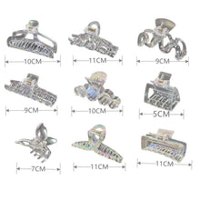 Load image into Gallery viewer, Women Laser Colorful Transparent Hair Clip Fashion All-match Simple Hair Clip Hairpin Hair Accessories
